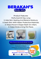 WHOLESALERS AND DISTRIBUTORS NEEDED FOR BERAKHAH'S BODY JELLY