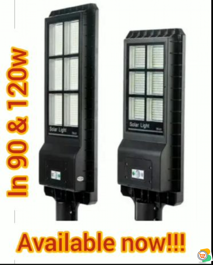 Water Resistant Solar Street Light Availabe in 90 and 120 watts (Call 08023212334)