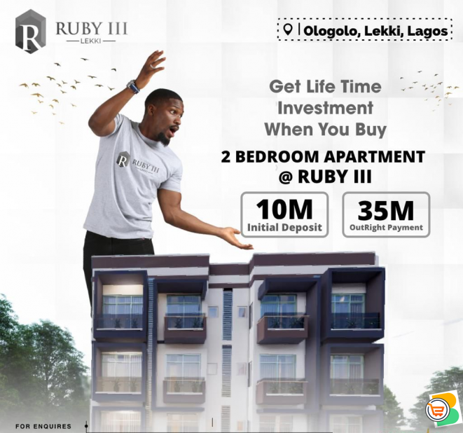 FOR SALE - 2 Bedroom Apartment at RUBY 3 LEKKI (Call - 08130979974)